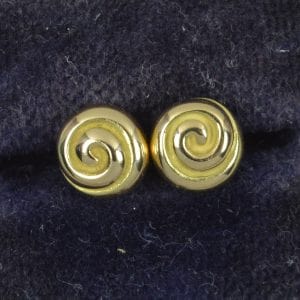 TIFFANY & Co 18ct Yellow Gold Swirl Stud Earrings